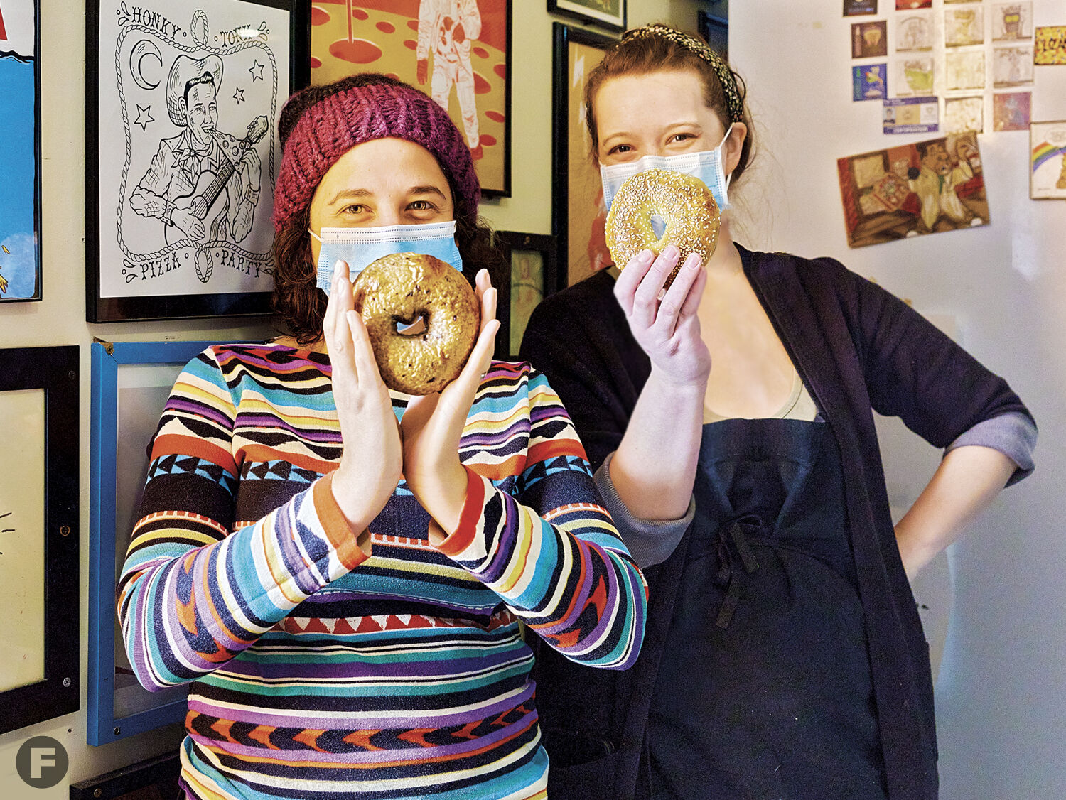 Sarah Medcalf and Amanda Rainey, co-owners, Goldie’s Bagels